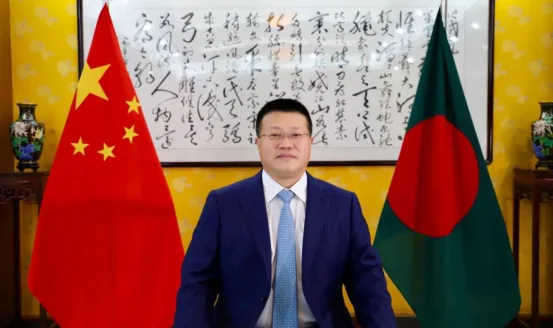 Ambassador Yao Wen during the China Focus interview programme