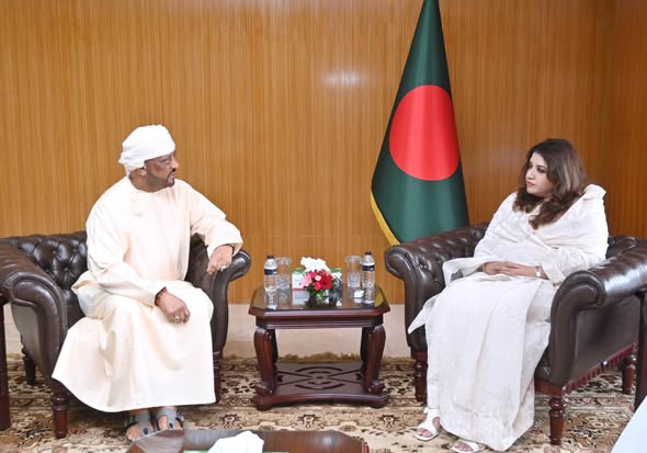 Omani Royal Family Member Courtesy Call on Bangladesh State Minister for Foreign Affairs